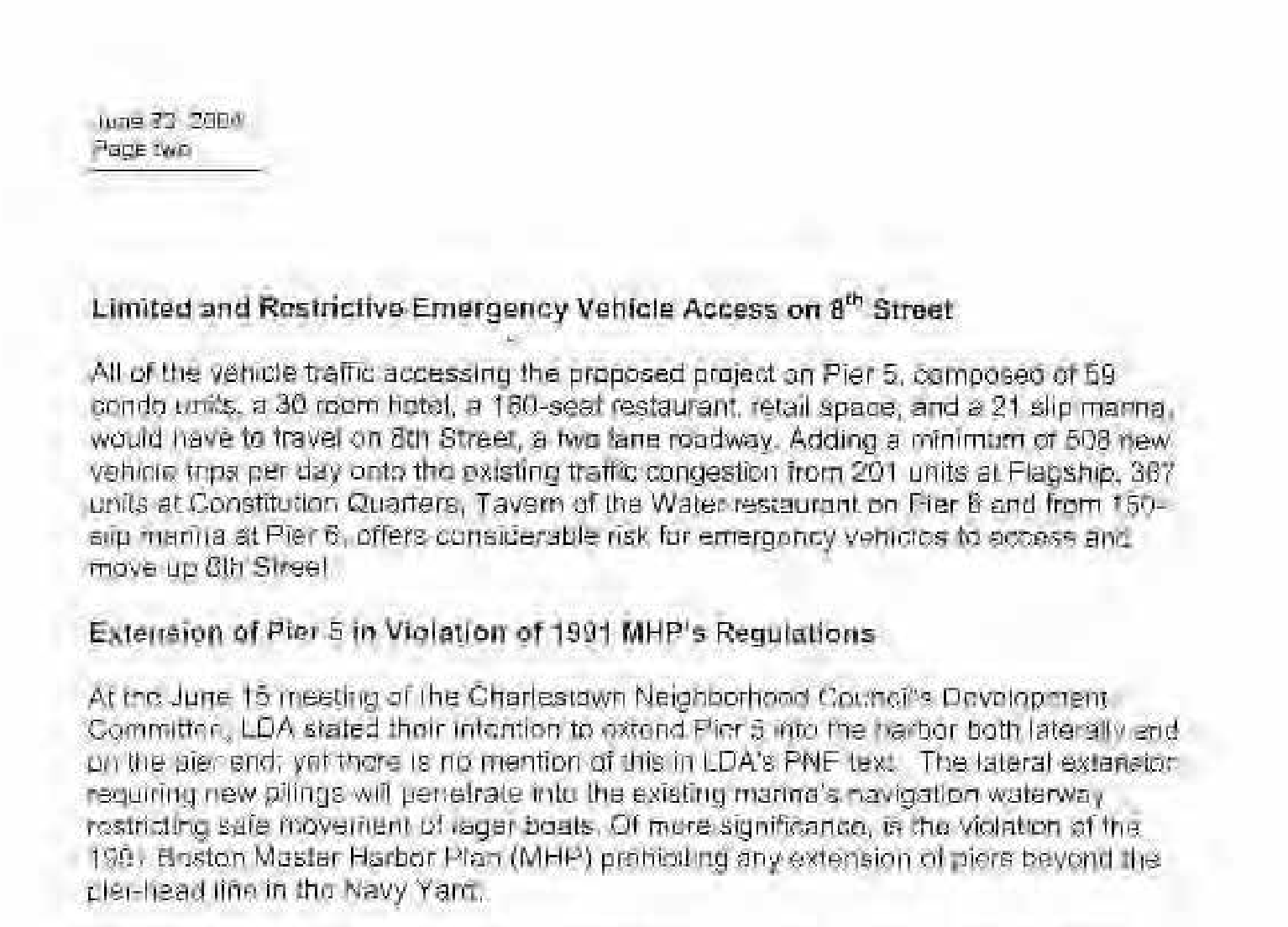 Limited and Restrictive Access on 8th Street